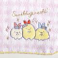 Japan San-X Embroidered Mini Towel - Sumikko Gurashi : Dreaming Idol Ebiten Ebifurai no Shippo Fried Shrimp Tail - 2