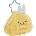 Japan San-X Mini Plush Pouch with Carabiner - Sumikko Gurashi : Dreaming Idol Ajifurai no Shippo - 3