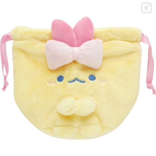 Japan San-X Plush Drawstring Bag - Sumikko Gurashi : Dreaming Idol Ebiten no Shippo - 2