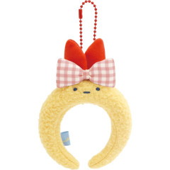 Japan San-X Miniature Keychain - Sumikko Gurashi : Dreaming Idol Ebifurai no Shippo Fried Shrimp Tail Headband