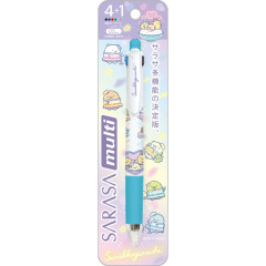 Japan San-X Sarasa Multi 4+1 Gel Pen & Mechanical Pencil - Sumikko Gurashi : Dreaming Idol
