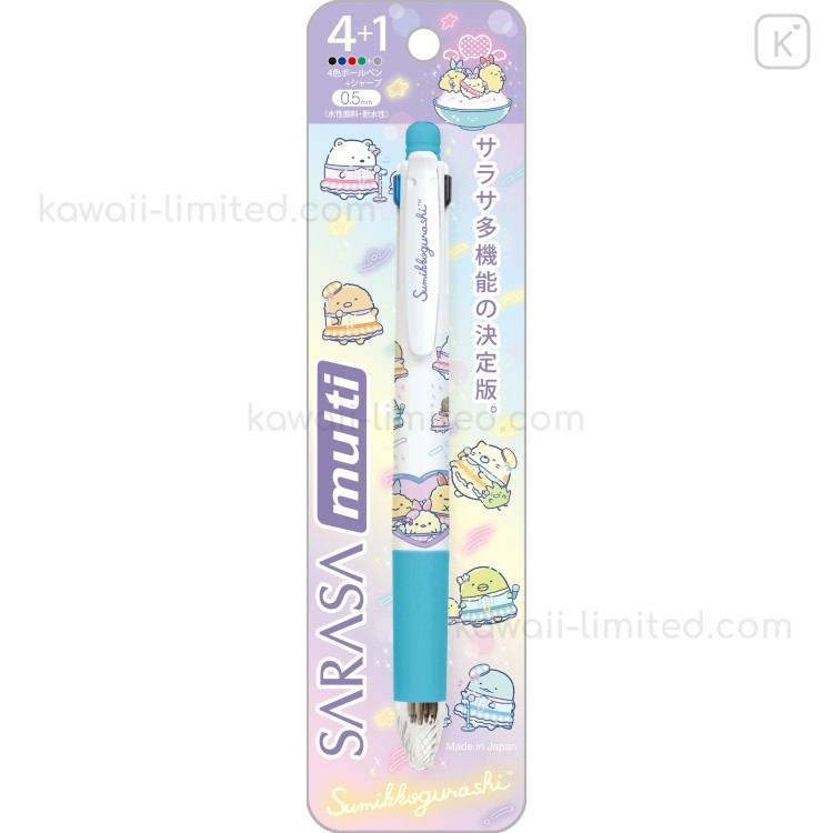Japan San-X Sarasa Multi 4+1 Gel Pen & Mechanical Pencil