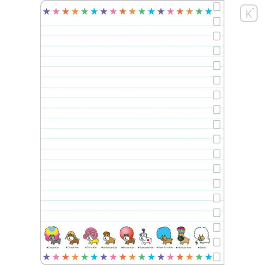 Japan San-X B6SP Notebook - Afro Ken : Orange - 3