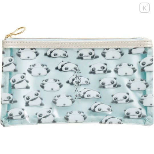 Japan San-X Clear Flat Pouch Pencil Case - Tarepanda : All Over Pattern - 1