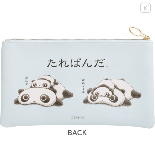 Japan San-X Clear Flat Pouch Pencil Case - Tarepanda : All Over Pattern - 2