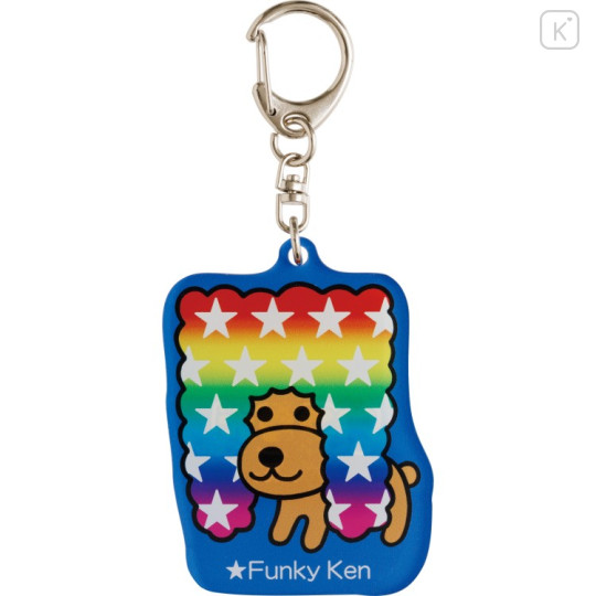 Japan San-X Acrylic Keychain - Afro Ken : Blue - 1