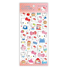 Japan Sanrio Clear Plump 3D Sticker - Hello Kitty & Tiny Chum : Candy