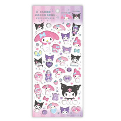 Japan Sanrio Clear Plump 3D Sticker - Kuromi & My Melody : Candy