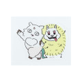 Japan Chiikawa Repipeta Reusable Sticker - Anoko & Monster Dekatsuyo Dance - 6