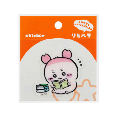 Japan Chiikawa Repipeta Reusable Sticker - Furuhonya Kani-chan : Reading