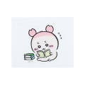Japan Chiikawa Repipeta Reusable Sticker - Furuhonya Kani-chan : Reading - 6