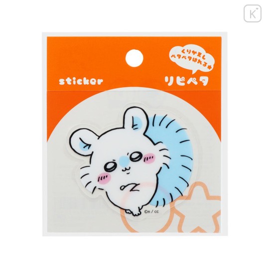 Japan Chiikawa Repipeta Reusable Sticker - Momonga : Judging - 1