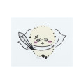 Japan Chiikawa Repipeta Reusable Sticker - Rakko : Fight - 6