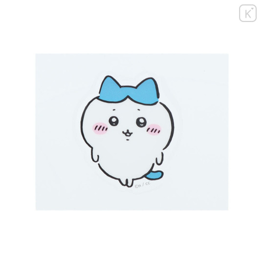 Japan Chiikawa Repipeta Reusable Sticker - Hachiware : Smile - 6