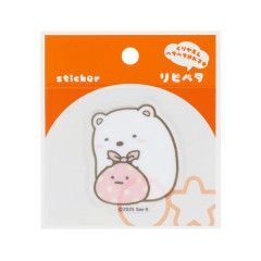 Japan San-X Repipeta Vinyl Sticker - Sumikko Gurashi : Shirokuma & Furoshiki