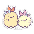 Japan San-X Repipeta Reusable Sticker - Sumikko Gurashi : Ebiten & Ebifurai no Shippo Fried Shrimp Tail - 2