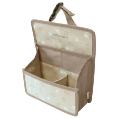 Japan Miffy Car Headrest Backseat Organizer Multi Pocket - Boris & Miffy : Cappuccino Brown