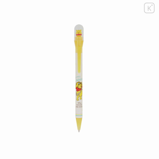 Japan Disney Rotating Mascot Mechanical Pencil - Pooh : Brave - 1