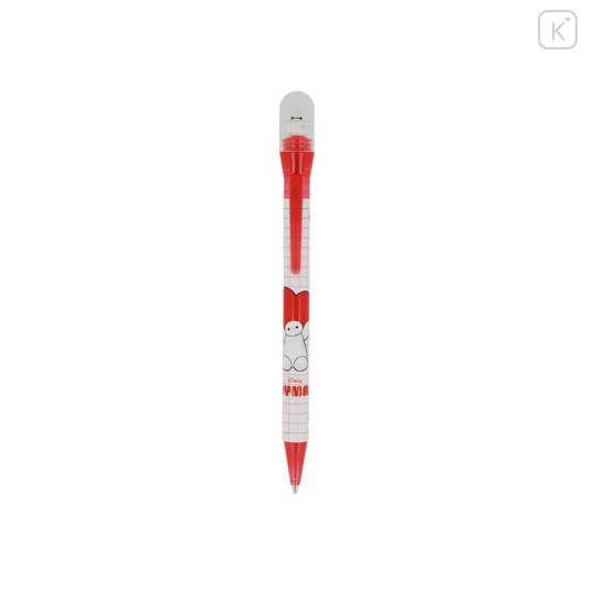 Japan Disney Rotating Mascot Mechanical Pencil - Baymax : Heart Gingham - 1