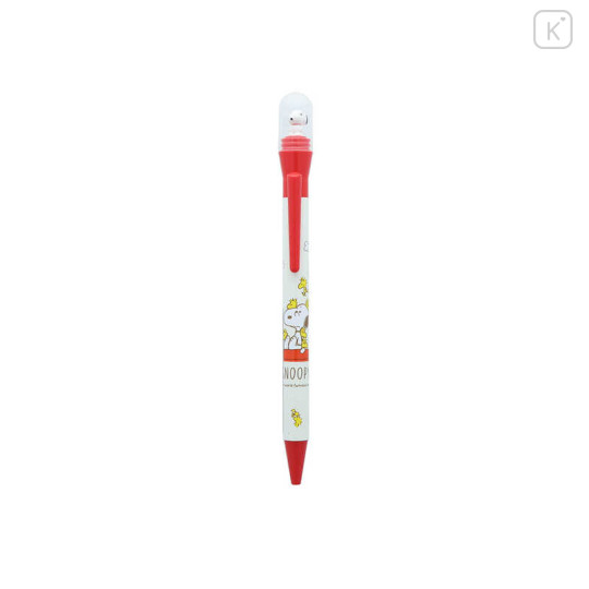 Japan Peanuts Rotating Mascot Ballpoint Pen - Snoopy & Woodstock : Best Friends - 1