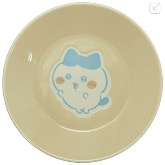 Japan Chiikawa Porcelain Small Plate - Hachiware : Light Yellow - 1