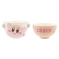 Japan Kirby Ceramic Tea Bowl & Melamine Soup Bowl Set - Kirby : Smile - 2