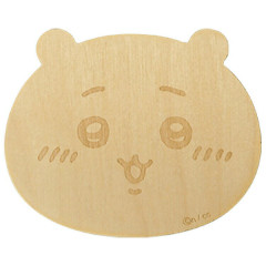 Japan Chiikawa Wooden Coaster - Chiikawa : Smile