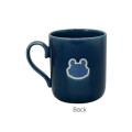 Japan Chiikawa Porcelain Mug with Coaster Set - Momonga : Judging Navy - 2