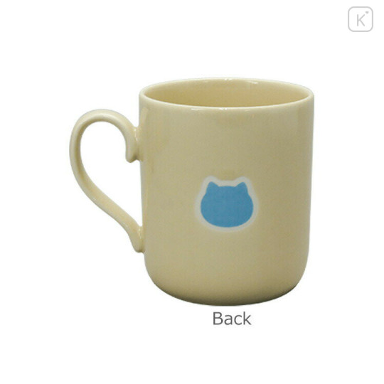 Japan Chiikawa Porcelain Mug with Coaster Set - Hachiware : Light Yellow - 2
