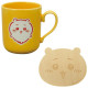 Japan Chiikawa Porcelain Mug with Coaster Set - Chiikawa : Deep Yellow