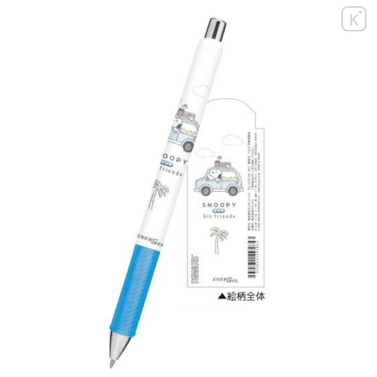 Japan Peanuts EnerGel Gel Pen - Snoopy & Woodstock : Road Trip - 2