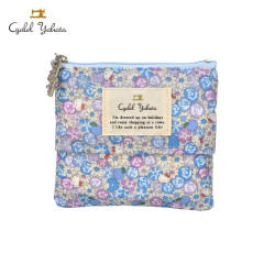 Japan Sanrio Liberty Fabrics Tissue Pouch - Hello Kitty : Apple Picking Blue