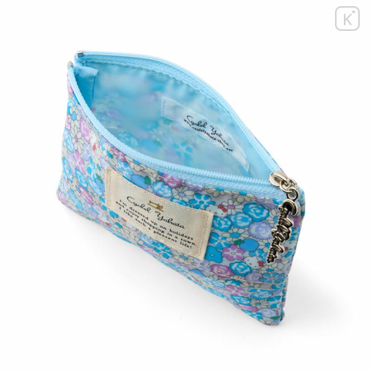 Japan Sanrio Liberty Fabrics Tissue Pouch - Hello Kitty : Apple Picking Blue - 3