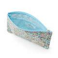 Japan Sanrio Liberty Fabrics Flat Pouch - Hello Kitty : Cherries and Bows Light Blue - 3