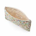 Japan Sanrio Liberty Fabrics Flat Pouch - Hello Kitty : Playground White - 3