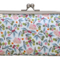 Japan Sanrio Liberty Fabrics Pen Case - Hello Kitty : Cherries and Bows Blue - 2