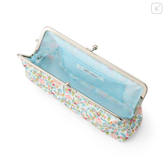 Japan Sanrio Liberty Fabrics Pen Case - Hello Kitty : Cherries and Bows Blue - 3