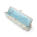 Japan Sanrio Liberty Fabrics Pen Case - Hello Kitty : Cherries and Bows Blue - 3