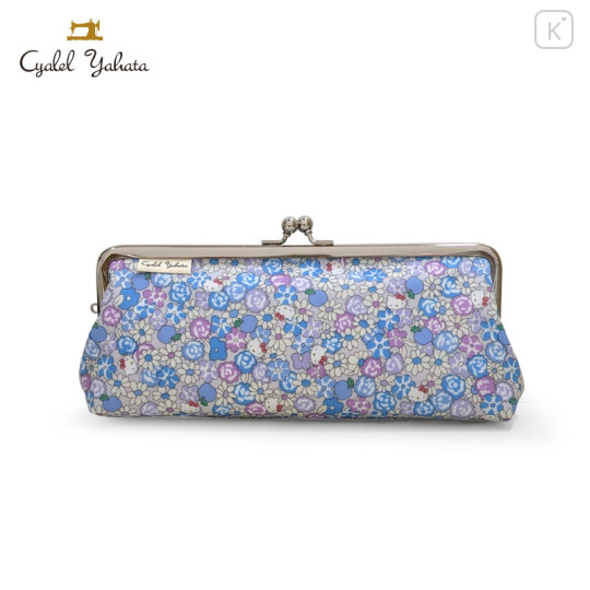 Japan Sanrio Liberty Fabrics Pen Case - Hello Kitty : Apple Picking Blue - 1