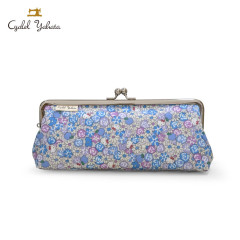 Japan Sanrio Liberty Fabrics Pen Case - Hello Kitty : Apple Picking Blue