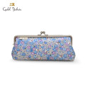 Japan Sanrio Liberty Fabrics Pen Case - Hello Kitty : Apple Picking Blue - 1