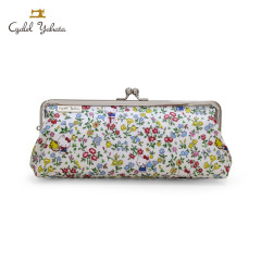 Japan Sanrio Liberty Fabrics Pen Case - Hello Kitty : Playground White