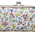 Japan Sanrio Liberty Fabrics Pen Case - Hello Kitty : Playground White - 2