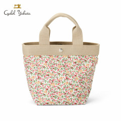 Japan Sanrio Liberty Fabrics Tote Bag (S) - Hello Kitty : Cherry and Bowes Pink