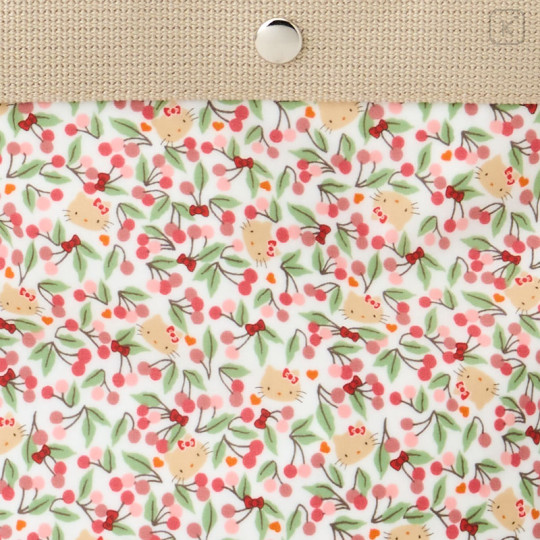 Japan Sanrio Liberty Fabrics Tote Bag (S) - Hello Kitty : Cherry and Bowes Pink - 2