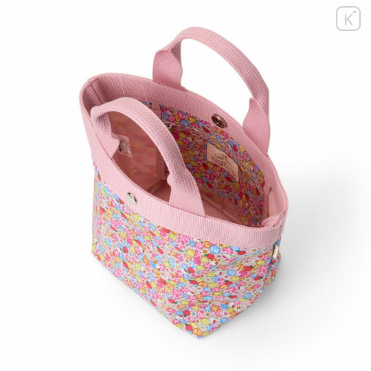 Japan Sanrio Liberty Fabrics Tote Bag (S) - Hello Kitty : Apple Picking Pink - 3