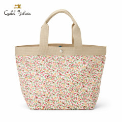 Japan Sanrio Liberty Fabrics Tote Bag (L) - Hello Kitty : Cherries and Bows Pink