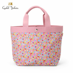 Japan Sanrio Liberty Fabrics Tote Bag (L) - Hello Kitty : Apple Picking Pink