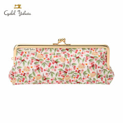 Japan Sanrio Liberty Fabrics Pen Case - Hello Kitty : Cherries and Bows Pink