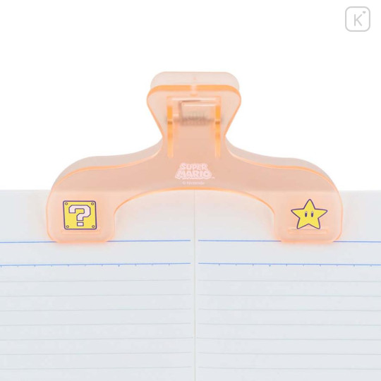 Japan Super Mario Ukanmuri Book Clip - Super Star - 3